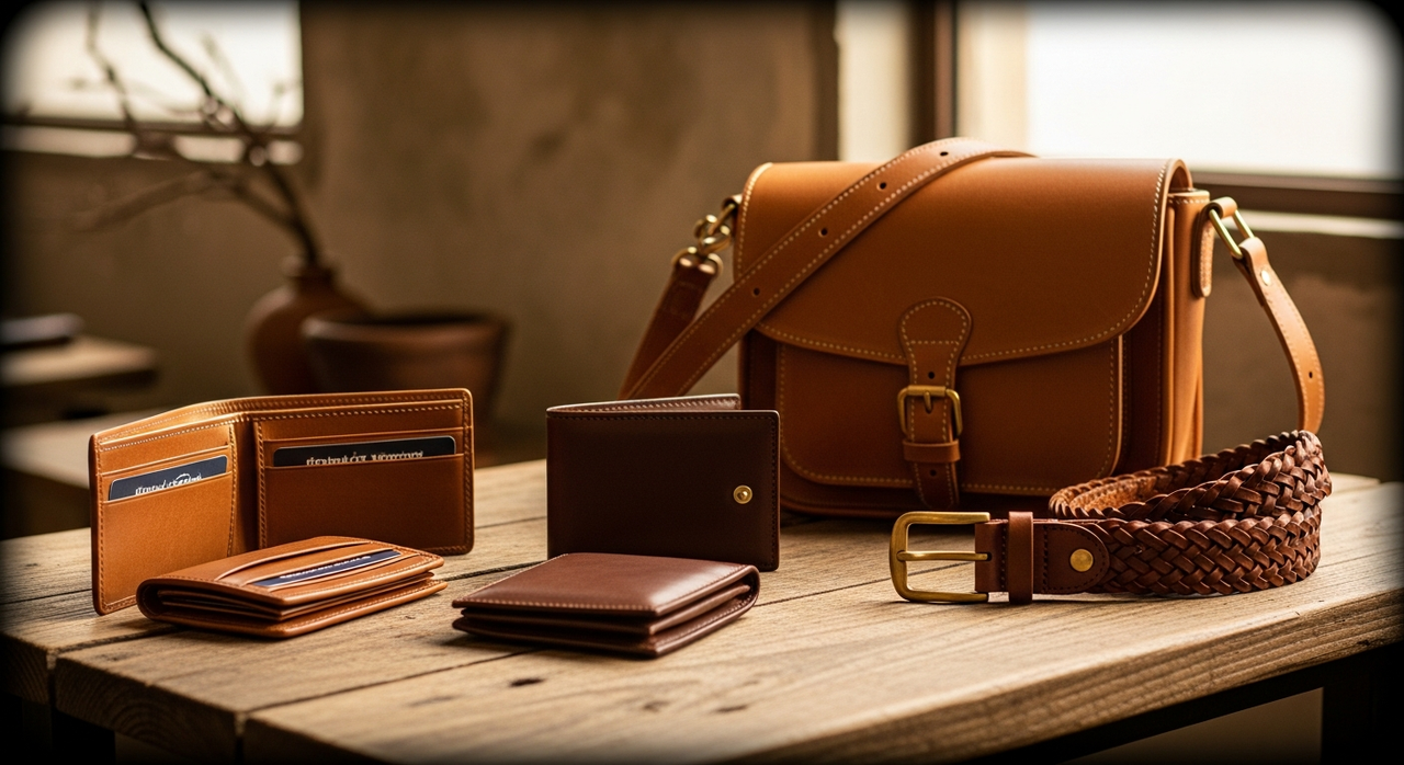 Leather, made to age