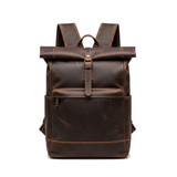 Northbound Roll-top leather backpack