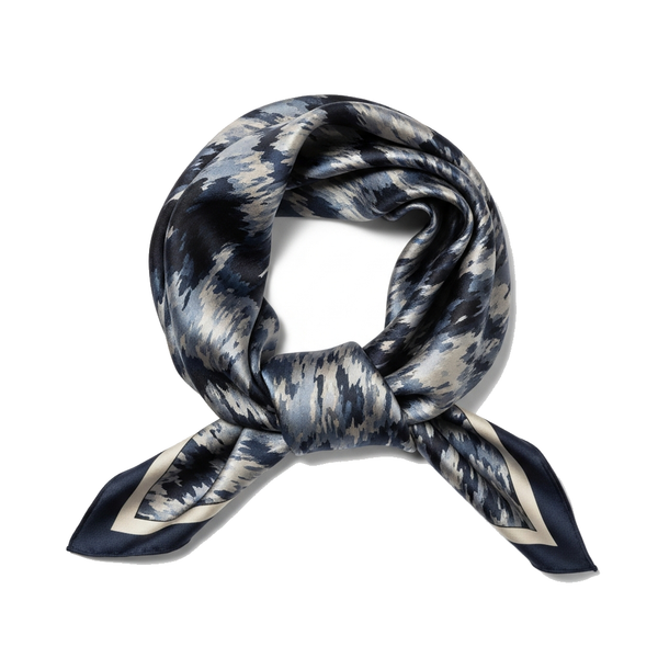 Maison Rêve Patterned silk neck scarf